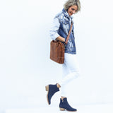 Rio Boot - Navy, Olive & Tan