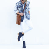 Rio Boot - Navy, Olive & Tan