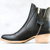 Fia Boot - Tan, Black & Olive