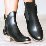 Fia Boot - Tan, Black & Olive